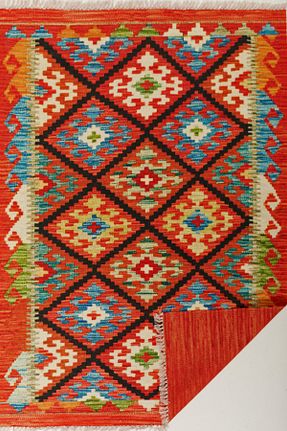 گلیم نارنجی پنبه ای RUGSMODERN - کد 106068987