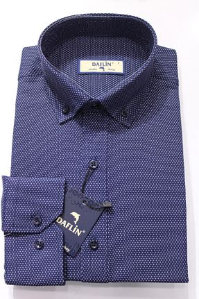 پیراهن طوسی مردانه اسلیم فیت Daflin - کد 49706035