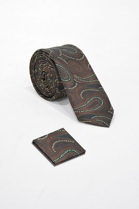 کراوات قهوه ای مردانه استاندارد VEAVEN - کد 106893584