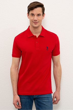 تیشرت قرمز مردانه اسلیم فیت U.S. Polo Assn. - کد 95978321