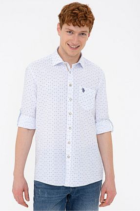 پیراهن سفید مردانه رگولار U.S. Polo Assn. - کد 107062837