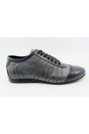 کفش اسنیکر طوسی مردانه بند دار Papuccu - کد 43229457