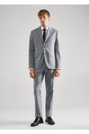 کت طوسی مردانه Blazer MANGO Man - کد 781350365