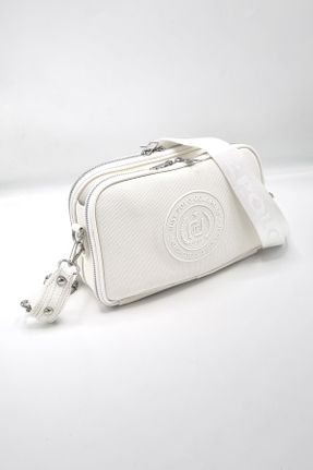 کیف دوشی سفید زنانه چرم مصنوعی کد 801029586