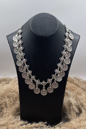 گردنبند جواهر قهوه ای زنانه روکش نقره Vesaire Accessories - کد 784825633