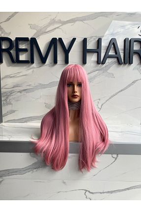 کلاه گیس صورتی زنانه 8 Kadına Dair Herşey - کد 800699780
