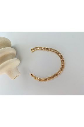 دستبند استیل (فولاد) طلائی زنانه استیل (فولاد) TREND - کد 800690307