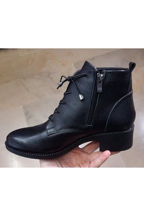 بوت / نیم بوت مشکی زنانه چرم خالص Belox - کد 217639268