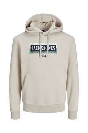 سوئیشرت بژ مردانه چاپی Jack & Jones - کد 800915355