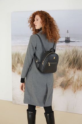 کوله پشتی مشکی زنانه سایز متوسط Pierre Cardin - کد 356597698