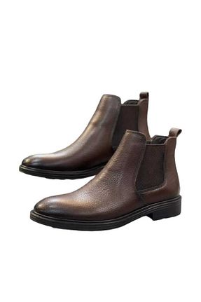 بوت / نیم بوت قهوه ای مردانه چرم خالص capel hor-se - کد 444150653