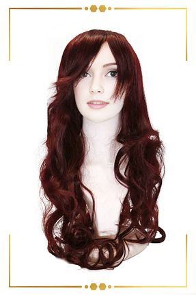 کلاه گیس زرشکی زنانه KONAK PERUK - کد 692380369