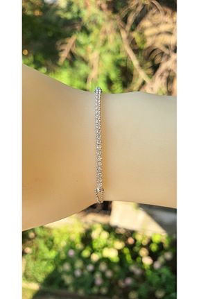 دستبند طلا سفید زنانه 14 عیار Goldlife jewellery - کد 767578925