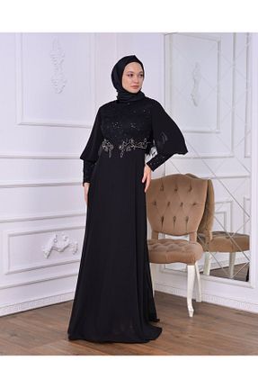 لباس مجلسی و فارغ التحصیلی سرمه ای زنانه پلی استر poplinmoda - کد 801129647