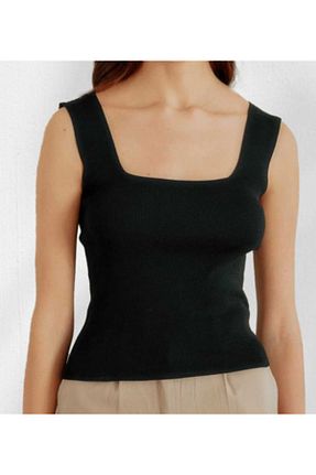بادی مشکی زنانه یقه مربعی MODA - کد 800553345