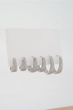 گوشواره استیل (فولاد) زنانه استیل (فولاد) By Zeyna Aksesuar - کد 800734353