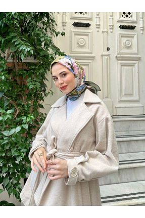روسری خاکی %100 پنبه İpekhan - کد 771561141