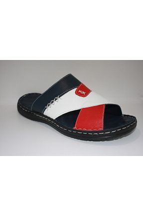 دمپائی آبی مردانه چرم خالص FC SCHNITZER - کد 744558065