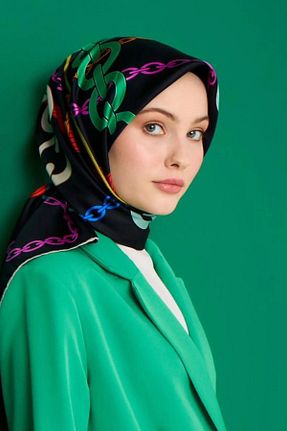 روسری مشکی پلی استر Levidor - کد 800799650