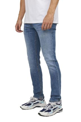 شلوار جین آبی مردانه چرم مصنوعی کاپری کد 800941436