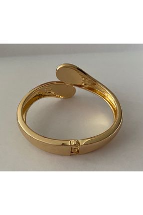 دستبند استیل (فولاد) طلائی زنانه استیل (فولاد) giez - کد 800881251