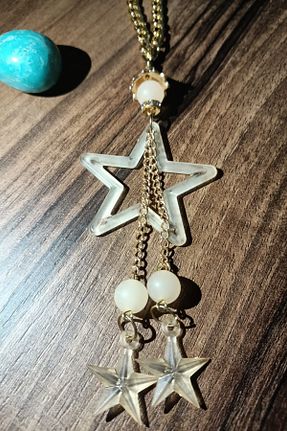 گردنبند جواهر سفید زنانه منجق Caelo - کد 800923180