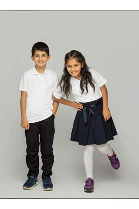 ست بالاتنه و پائین تنه سفید بچه گانه بافتنی Nacar - کد 260229273