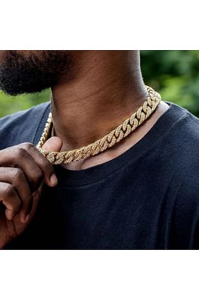 گردنبند استیل ( فولاد ) طلائی زنانه استیل (فولاد) Çeko Chain - کد 801000267