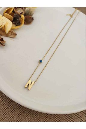 گردنبند استیل ( فولاد ) طلائی زنانه استیل (فولاد) ANOR ACCESSORIES - کد 801188159