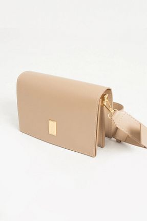 کیف دوشی بژ زنانه چرم مصنوعی Lifonbag - کد 787776365