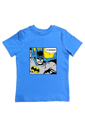 تیشرت آبی بچه گانه رگولار Batman - کد 801281705