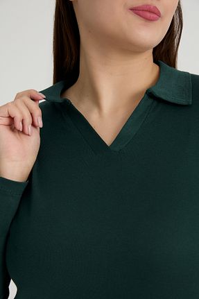 بلوز سایز بزرگ آبی زنانه سایز بزرگ BANEGA - کد 801313840
