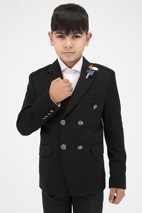 کت بلیزر مشکی بچه گانه %100 پنبه ارگانیک SIRRI - کد 801383643