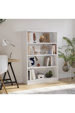 قفسه کتاب سفید 140 سانتی متر aden home senin evin senin dünyan - کد 801386316
