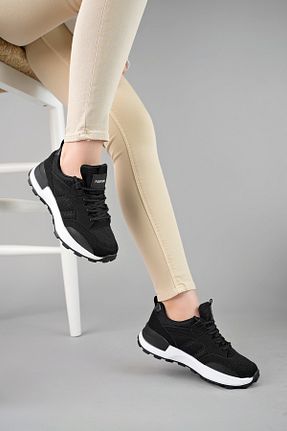 کفش اسنیکر مشکی زنانه بند دار McDark - کد 801447257