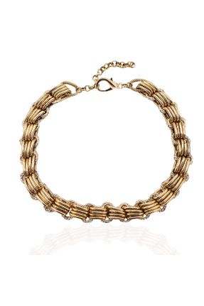 گردنبند جواهر طلائی زنانه روکش طلا کد 265678048