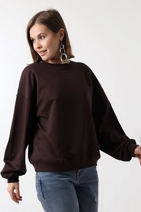 سوئیشرت قهوه ای زنانه ساده Empoli - کد 801642113