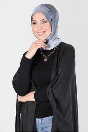 شال طوسی زنانه پلی استر Alvina - کد 801696255
