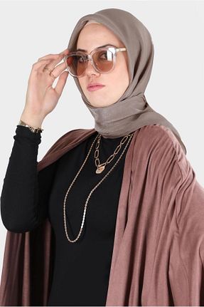روسری بژ پلی استر Alvina - کد 801718677
