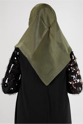 روسری سبز پلی استر Alvina - کد 801778352