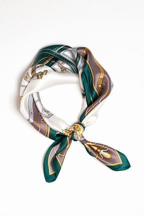 دستمال گردن سفید زنانه ابریشم CASHMERE AND SİLK MAWLANA - کد 247921787