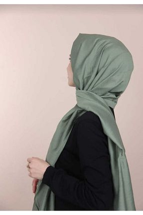 شال سبز زنانه جاز İPEKSCARF - کد 464972218