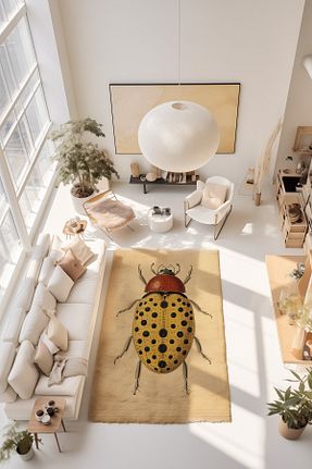 فرش رنگی قابل شستشو Rugs Modern Halı - کد 801800733