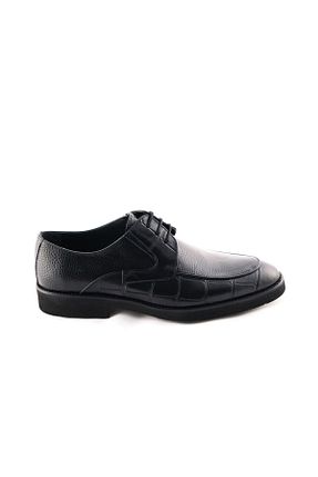 کفش کلاسیک مشکی مردانه چرم خالص LEOSTEPS - کد 802027882