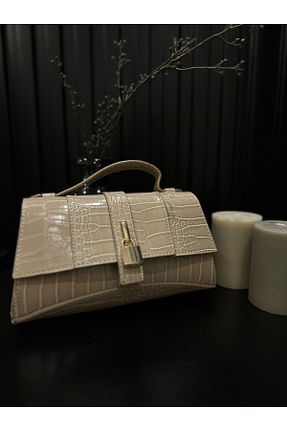 کیف دوشی بژ زنانه چرم مصنوعی THİSBAG - کد 801862588