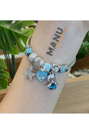 دستبند استیل (فولاد) زنانه استیل (فولاد) MANU - کد 746945728
