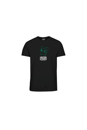 تیشرت مشکی مردانه گشاد Jack & Jones - کد 475009965