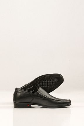 کفش کژوال مشکی مردانه چرم خالص SVMSHOES - کد 802060511