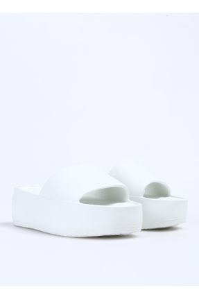 دمپائی سفید زنانه پاشنه متوسط ( 5 - 9 cm ) پاشنه ساده کد 801994483