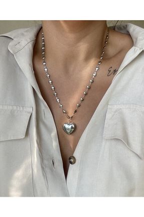 گردنبند جواهر زنانه روکش نقره vi store vi jewelry - کد 133090064